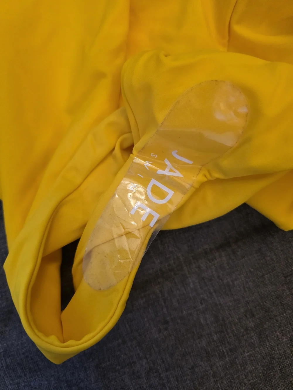 Jade Swim yellow‎ Evolve Assymetrical One-piece Swimsuit Canery Size MEDIUM